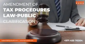 Amendment of Tax Procedures Law-Public Clarification