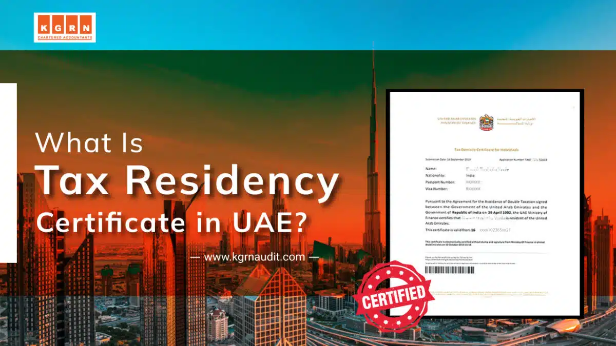 Eligibility Criteria Tax Residency Certificate