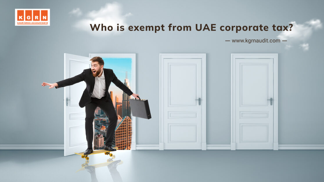 Who is exempt from UAE corporate tax